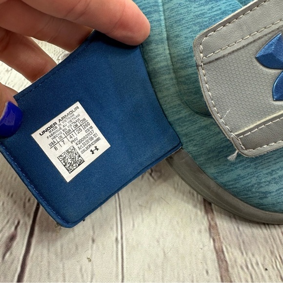 Under Armour Blue and Gray Slide Sandals men's sz 8 beach casual athleisure - Picture 6 of 6